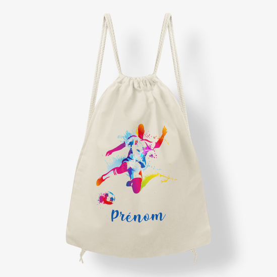Zaino personalizzato con coulisse - Calciatore