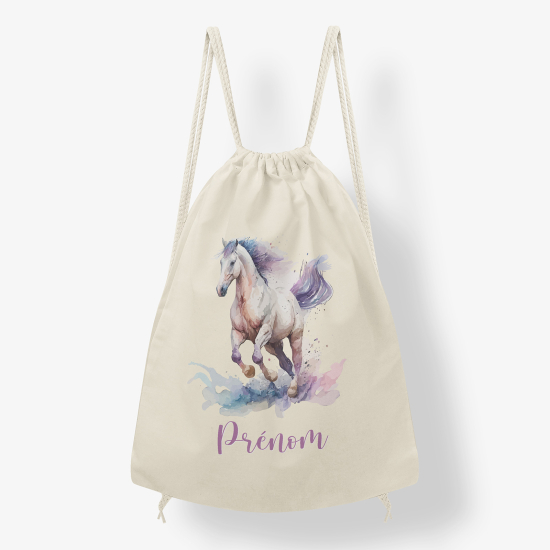 Zaino personalizzato con coulisse - Cavallo