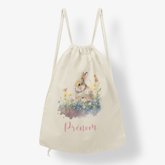Zaino personalizzato con coulisse - Coniglio