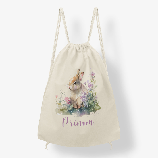 Zaino personalizzato con coulisse - Coniglio