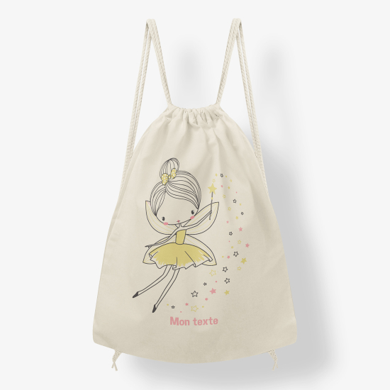Zaino personalizzato con coulisse - Fata