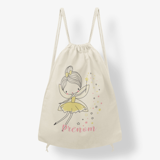 Zaino personalizzato con coulisse - Fata