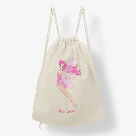 Zaino personalizzato con coulisse - Fata
