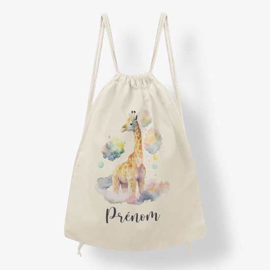 Zaino personalizzato con coulisse - Giraffa