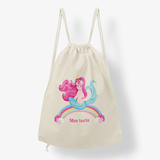 Zaino personalizzato con coulisse - Sirena