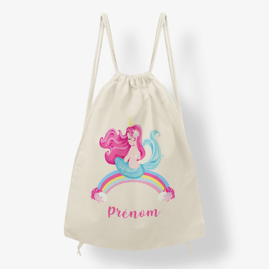 Zaino personalizzato con coulisse - Sirena