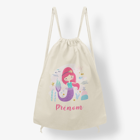 Zaino personalizzato con coulisse - Sirena